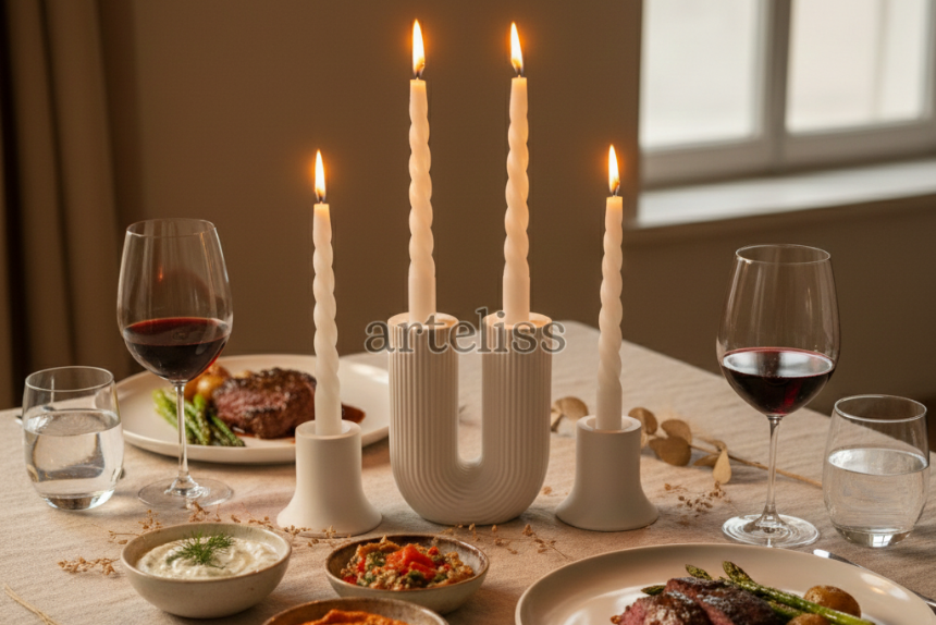 Şamdan ve Mumluk Dekorasyonu: Evinize Zarafet Katmanın 5 Yolu