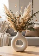 Dekoratif Halka Vazo – İskandinav Tasarım