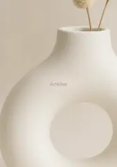 Dekoratif Halka Vazo – İskandinav Tasarım