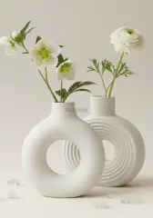 İskandinav Dekoratif 2’li Vazo Seti