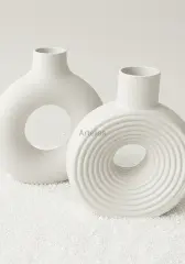 İskandinav Dekoratif 2’li Vazo Seti