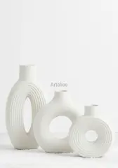 Üçlü Dekoratif Vazo | İskandinav Tasarım
