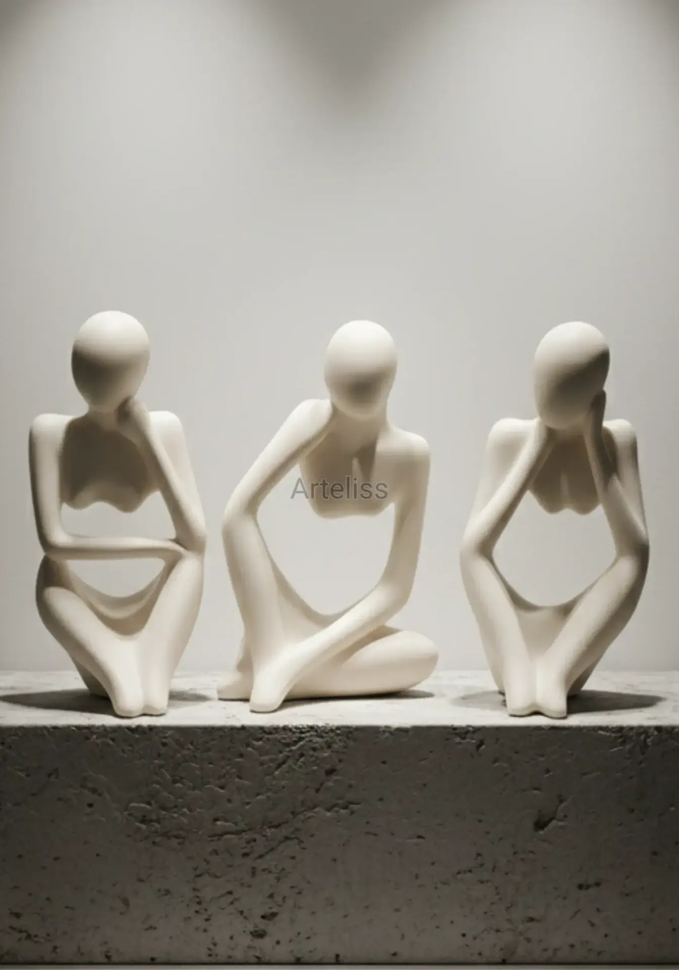 Soyut İnsan Figürleri Dekoratif Obje Seti