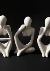 Soyut İnsan Figürleri Dekoratif Obje Seti