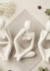 Soyut İnsan Figürleri Dekoratif Obje Seti
