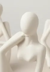 Soyut İnsan Figürleri Dekoratif Obje Seti