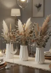 Üçlü Mini Vazo Seti Dekoratif İskandinav Tasarım