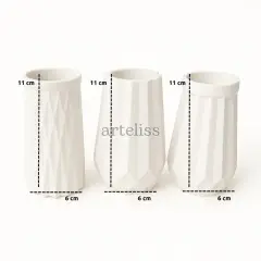 Üçlü Mini Vazo Seti Dekoratif İskandinav Tasarım