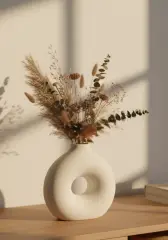 Midi Halka Vazo Dekoratif İskandinav Tasarım