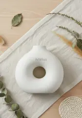 Midi Halka Vazo Dekoratif İskandinav Tasarım