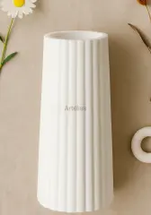 Midi Silindir Vazo Dekoratif İskandinav Tasarım