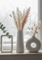 Üçlü Midi Vazo Set Dekoratif İskandinav Tasarım
