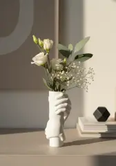 Sarılan El Dekoratif Mini Vazo