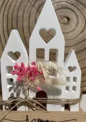 Nordic Minimal Beyaz Işık Evleri 3’lü Set