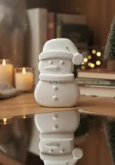 Kış Konseptli Kardanadam Obje Biblo | Boyanabilir