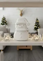 Kış Konseptli Kardanadam Obje Biblo | Boyanabilir