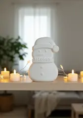 Kış Konseptli Kardanadam Obje Biblo | Boyanabilir