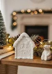 Kış Konseptli Dekoratif Ev Obje Biblo | Boyanabilir