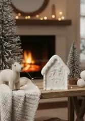 Kış Konseptli Dekoratif Ev Obje Biblo | Boyanabilir