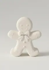 Dekoratif Gingerbread Man Noel Obje Biblo | Boyanabilir