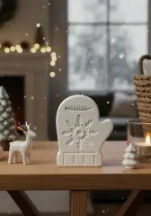 Kış Konseptli Dekoratif Noel Eldiven Obje | Boyanabilir