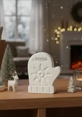 Kış Konseptli Dekoratif Noel Eldiven Obje | Boyanabilir