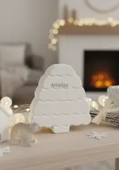 Kış Konseptli Dekoratif Ağaç Obje Biblo | Boyanabilir