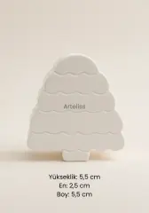 Kış Konseptli Dekoratif Ağaç Obje Biblo | Boyanabilir