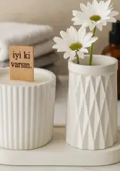 ''İyi ki Varsın'' Ahşap Fitilli Kokulu Mum Seti