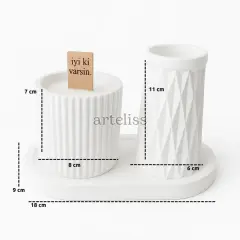 ''İyi ki Varsın'' Ahşap Fitilli Kokulu Mum Seti