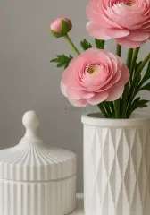 Organizer Kapaklı Mini Kavanoz Vazo Tepsili Set