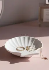 Deniz Kabuğu Takı Organizer Dekoratif Obje Tabak