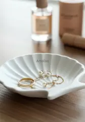 Deniz Kabuğu Takı Organizer Dekoratif Obje Tabak