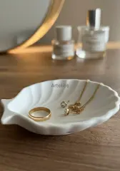 Deniz Kabuğu Takı Organizer Dekoratif Obje Tabak
