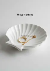 Deniz Kabuğu Takı Organizer Dekoratif Obje Tabak