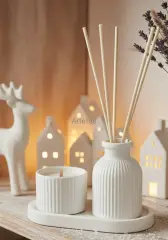 Organik Lavanta Oda Kokusu Mini Mum Seti