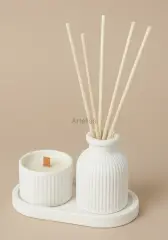 Organik Lavanta Oda Kokusu Mini Mum Seti