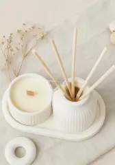 Organik Lavanta Oda Kokusu Mini Mum Seti