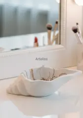 Beyaz Deniz Kabuğu Mini Obje Organizer