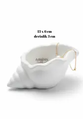 Dekoratif Deniz Kabuğu Obje Takı Organizer