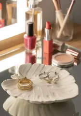 Dekoratif  Modern Monstera Yaprağı Obje Tabak