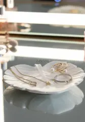 Dekoratif  Modern Monstera Yaprağı Obje Tabak