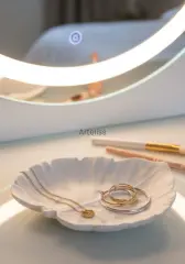 Dekoratif  Modern Monstera Yaprağı Obje Tabak