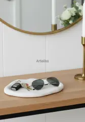 Modern Bohem Dekoratif Silindir  Sunum Tepsisi