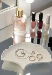 Modern Ginkgo Yaprağı Obje Sunum Tabağı