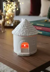 Bacalı Mum Evi Dekoratif Tealight Mumluk Işık Evi