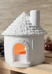 Bacalı Mum Evi Dekoratif Tealight Mumluk Işık Evi