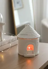Bacalı Mum Evi Dekoratif Tealight Mumluk Işık Evi