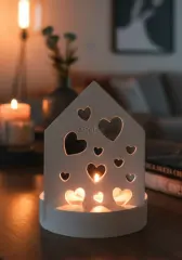 Dekoratif Kalpli Mum Standı Tealight Mumluk Obje