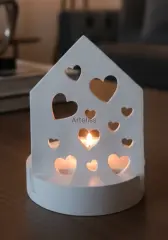 Dekoratif Kalpli Mum Standı Tealight Mumluk Obje